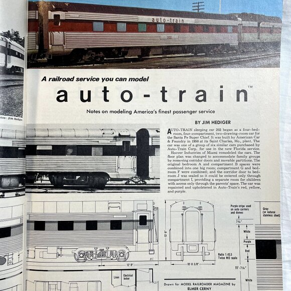 Model Railroader Magazine Back Issue u Dec 1974 Vol 41 No 12 Auto Train - Picture 5 of 6